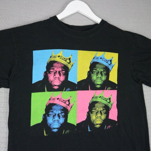 The Notorious B.I.G. Biggie Smalls Andy Warhol Pop Art Tee Mens Medium - Picture 3 of 5